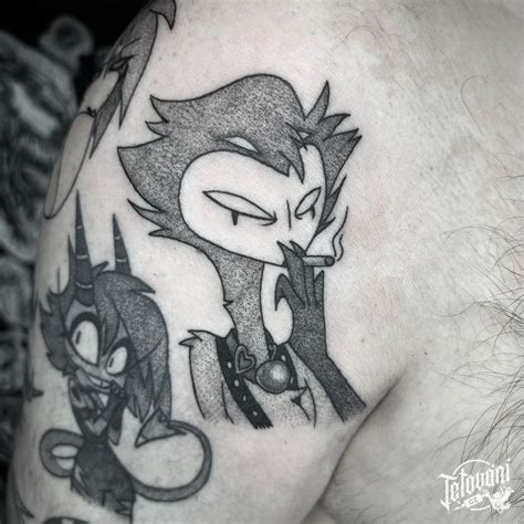 Tetování anime postavička Hentai nápisy na lýtko Tetovani cz