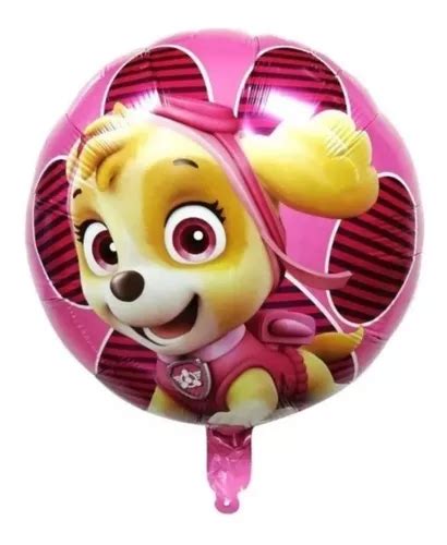 Set Globos Decoración Temática Perrita Skye Paw Patrol MercadoLibre