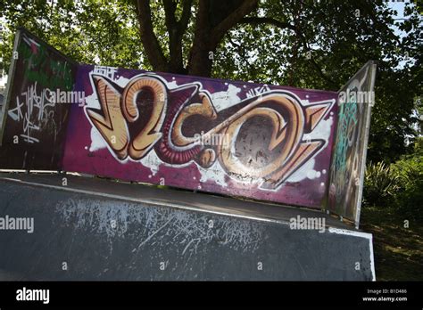 Skate Park graffiti Stock Photo - Alamy