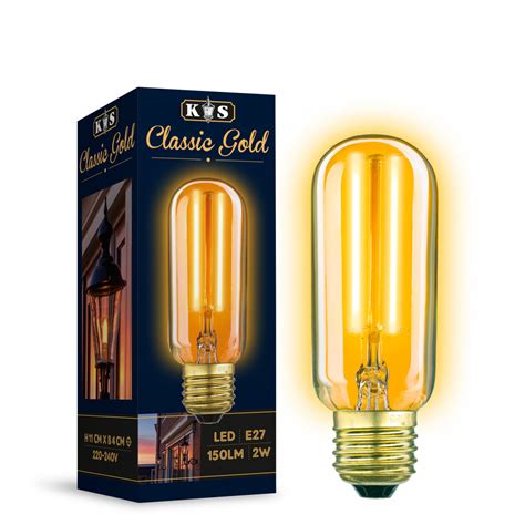 LED Lamp Classic Gold Tube 2W Officiële site KS Verlichting