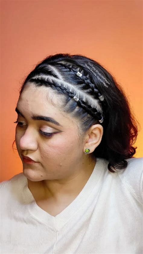 Tiara De Trança Raiz - Tiara de trança de raiz com decoração de anel | Loose hairstyles, Knot ...