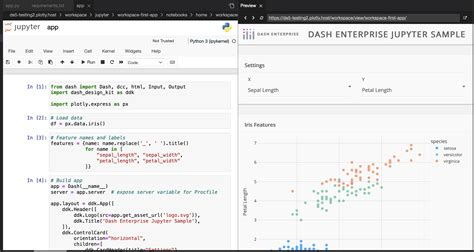 Using Dash In Jupyter And Workspaces Dash For Python Documentation