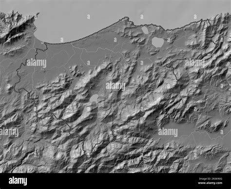 El Tarf Provincia De Argelia Mapa De Elevaci N En Dos Niveles Con