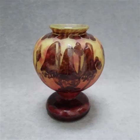 Le Verre FranÇais Schneider Vase Ancien Art Déco French Cameo Glass Eur 750 00 Picclick Fr