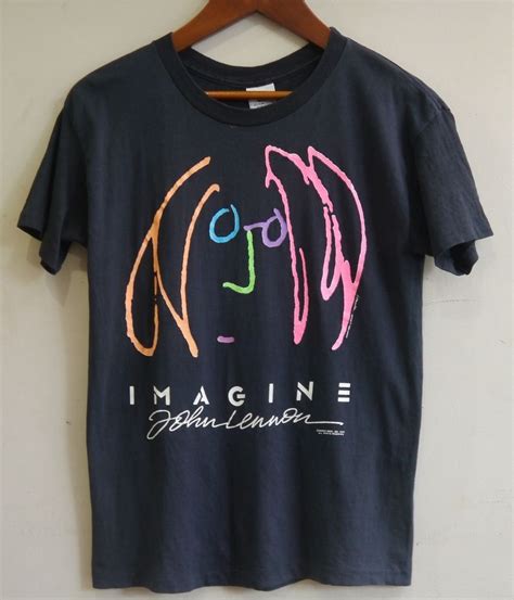 Vintage 80s JOHN LENNON IMAGINE T Shirt The Beatles Yoko Ono George