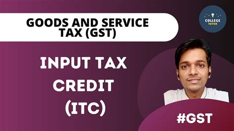 Itc Input Tax Credit Gst Supply Chain Numerical Goods And