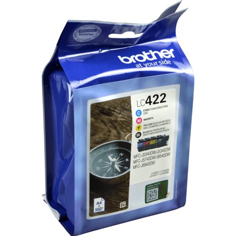 Brother LC 422VAL Tinten Multipack 4 Farbig CMYK