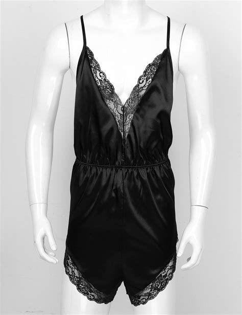 Men S Lace Lingerie Set Sissy Ruffled Pouch Briefs Bra Tops Underwear Panties EBay