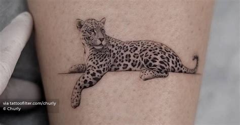 Leopard Tattoo Located On The Achilles Micro Realistic