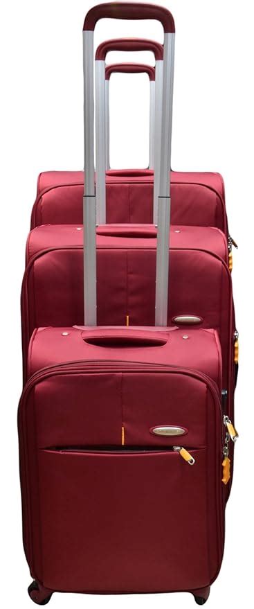 Buy Polo Winner Maroon Trolley Bag Set Of 3 18 5 X 24 5 X 29 Inches