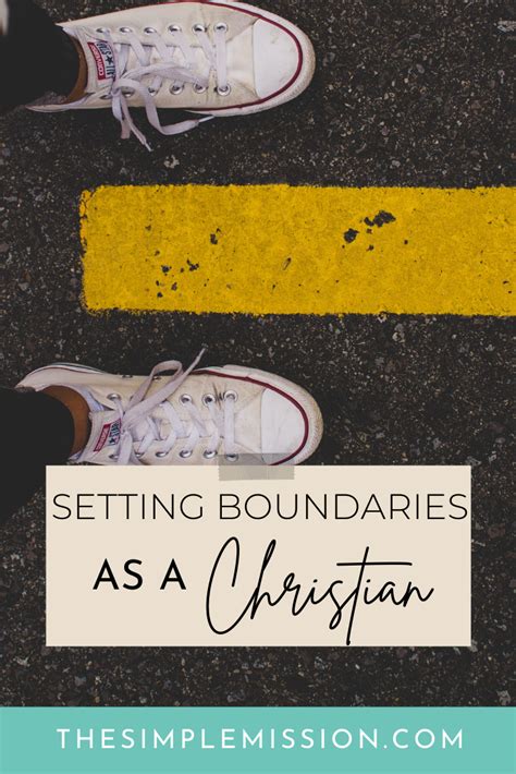 Setting Boundaries As A Christian The Simple Mission