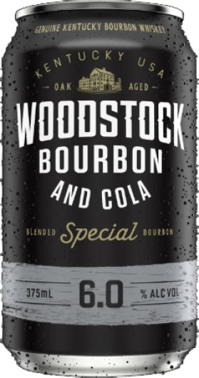 Woodstock Bourbon And Cola 6 375ml 4 Pack Liberty Liquors