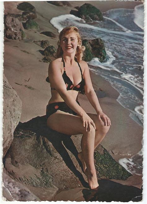 Beauty Model With Bikini Vintage Postcard Italian Print S Etsy