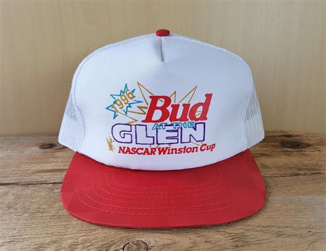 1996 Bud At The Glen Nascar Winston Cup Vintage Trucker Hat Snapback