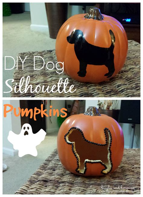 Diy Dog Silhouette Carvable Pumpkins