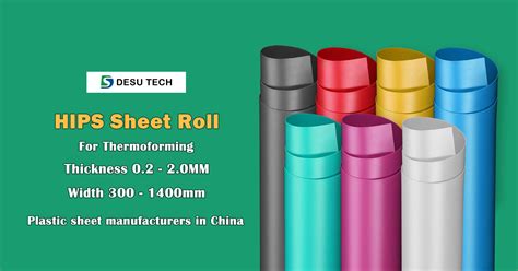 Hips Sheet Roll High Impact Polystyrene Sheet Desu Technology