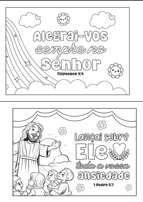 Desenhos Com Versículos Bíblicos Para Colorir E Imprimir