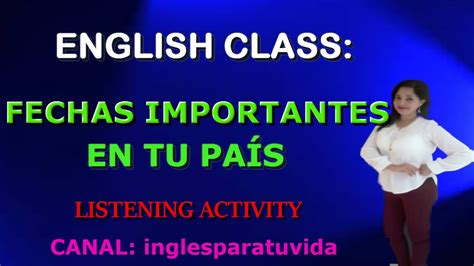 Fechas Importantes En InglÉs Curso De InglÉs Youtube