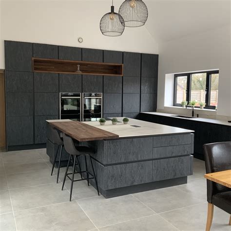 Evora Stone Handleless Kitchen Lima Kitchens