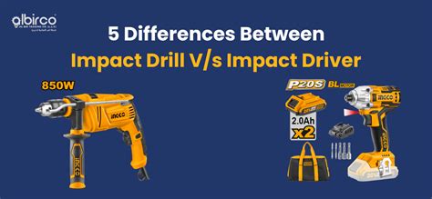 5 Differences Between Impact Drill V/s Impact Driver - Albirco