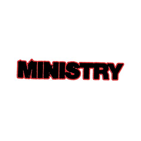 Logo Die Cut Patch (Black/Red) – Ministry Store US