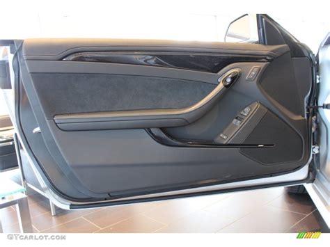 2013 Cadillac CTS V Coupe Silver Frost Edition Ebony Door Panel Photo