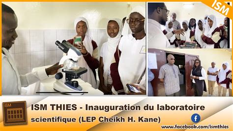 ISM THIÈS Tv Inauguration du Laboratoire scientifique du Lycée d