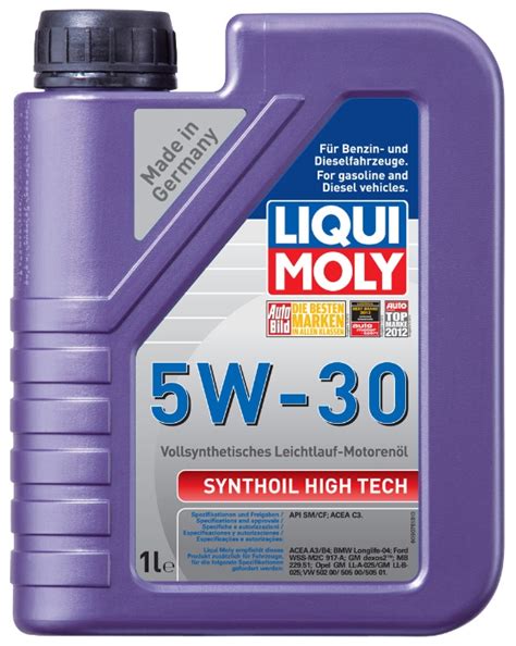 Купить 9075 LiquiMoly Синт.мот.масло Synthoil High Tech 5W-30 SM/CF;C3 ...