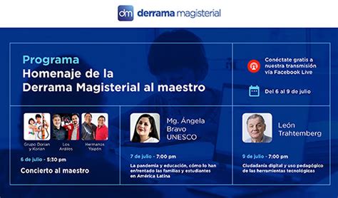 Derrama Magisterial Anuncia Actividades Por El D A Del Maestro El Popular