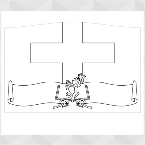 Christian Flag Coloring Page