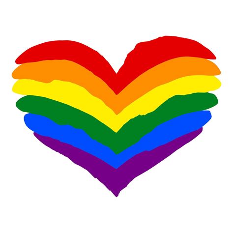 lgbt orgulho coração lésbica gay bissexual transgênero arco Iris bandeira lgbtq coração
