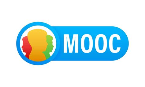 MOOC Massive Open Online Course icon, label, badge. Vector stock ...