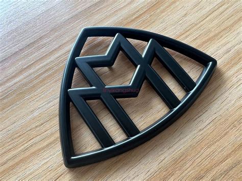 Matte Black For Mercedes Benz Maybach Trunk Emblem Rear Badge Standing