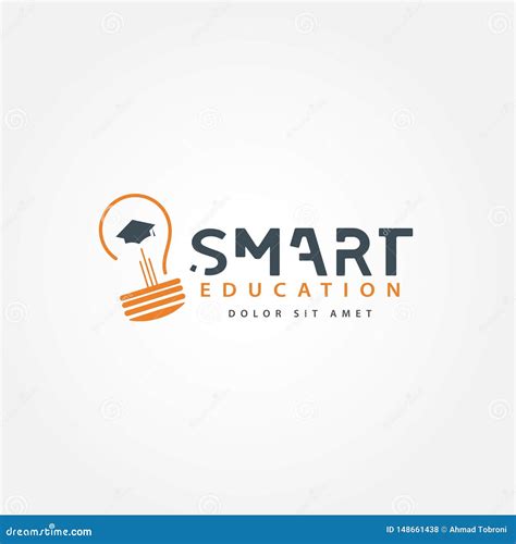 Smart Education Vector Template Design Illustration Stock Vector