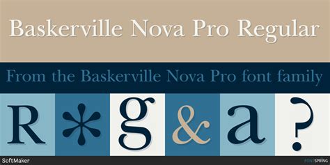 Fonts Similar To Baskerville Nova Pro