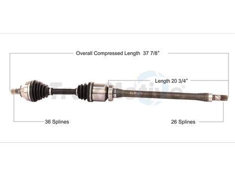 Volvo Cv Axle Shaft Front Passenger Side Aftermarket Vo