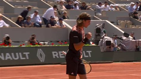 French Open 2023: Stefanos Tsitsipas roars back from 5-3 down to win ...