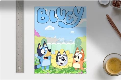 Digital Bluey Coloring Book - Etsy