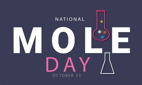 National Mole day. background, banner, card, poster, template. Vector illustration. 26184126 ...