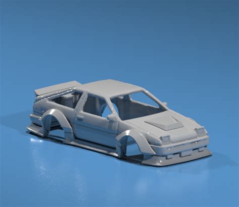 Hot Wheels AE Trueno Wide Body Kit STL File For D PrintingCults