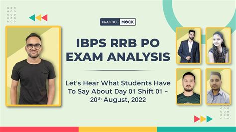 Ibps Rrb Po Exam Analysis Shift 1 20th August 2022 For Today Youtube