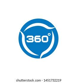 Simple 360 Degree Logo Design Vector Stock Vector (Royalty Free ...