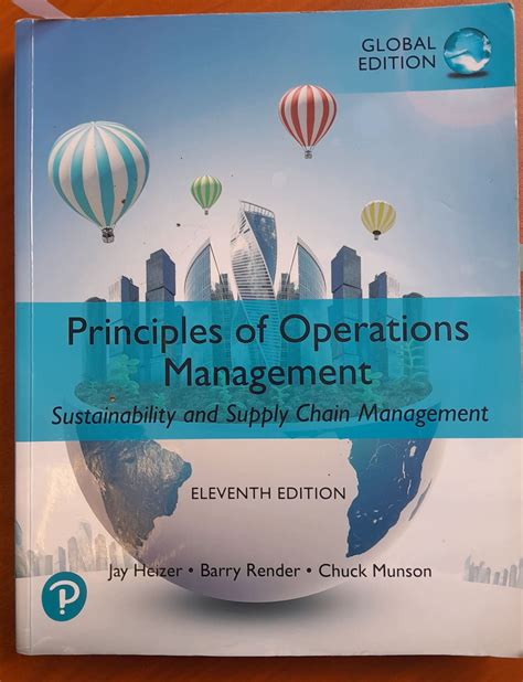 Principles Of Operations Management Sustainability And Supply Chain