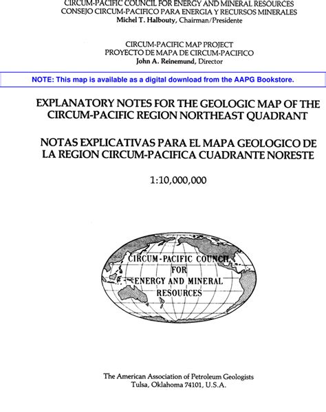 Aapg Datapages Archives Explanatory Notes For The Geologic Map Of The