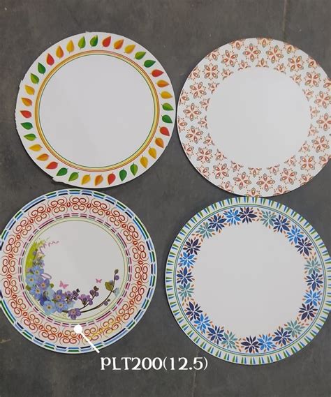 Multicolor Round Itc Paper Plate Raw Materials Gsm At Rs Kg In