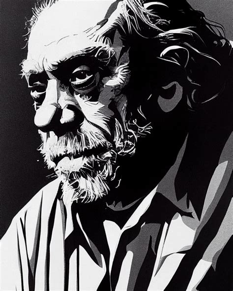 Charles Bukowski Art Print, Pop Art, Digital Art Poster, Printable Art ...