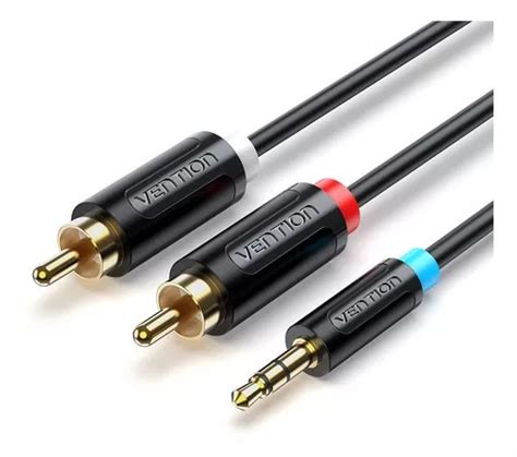 Cable Aux Adaptador Jack Mm A Rca M Macho Vention