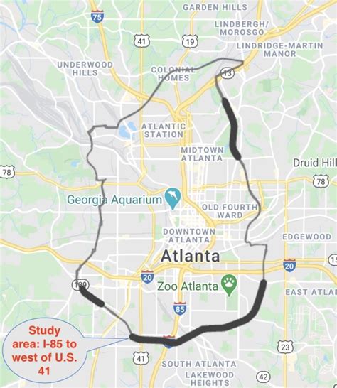 Atlanta BeltLine Walking Trail Map