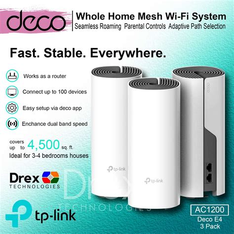 Tp Link Deco E Pack Ac Whole Home Mesh Wi Fi System Lazada Ph