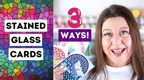 3 Easy Ways To Make Faux Stained Glass Cards Youtube